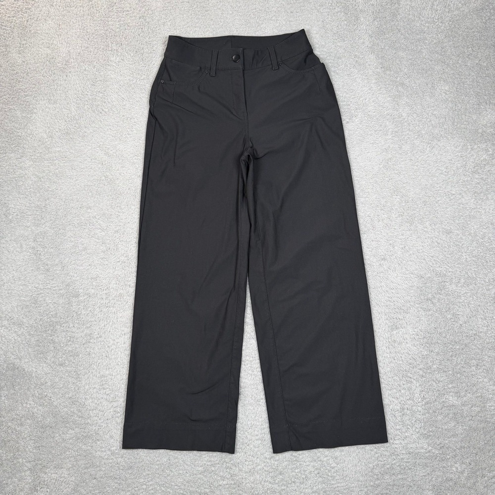 Lululemon City Sleek 5 Pocket Wide Leg Pant Black Warpstreme High Rise 24 Travel